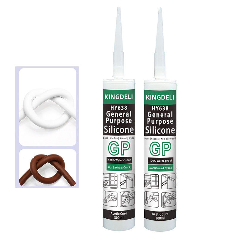 Pencere için GP Cam Yapıştırıcı Silikon Mastik Beyaz Şeffaf Renk